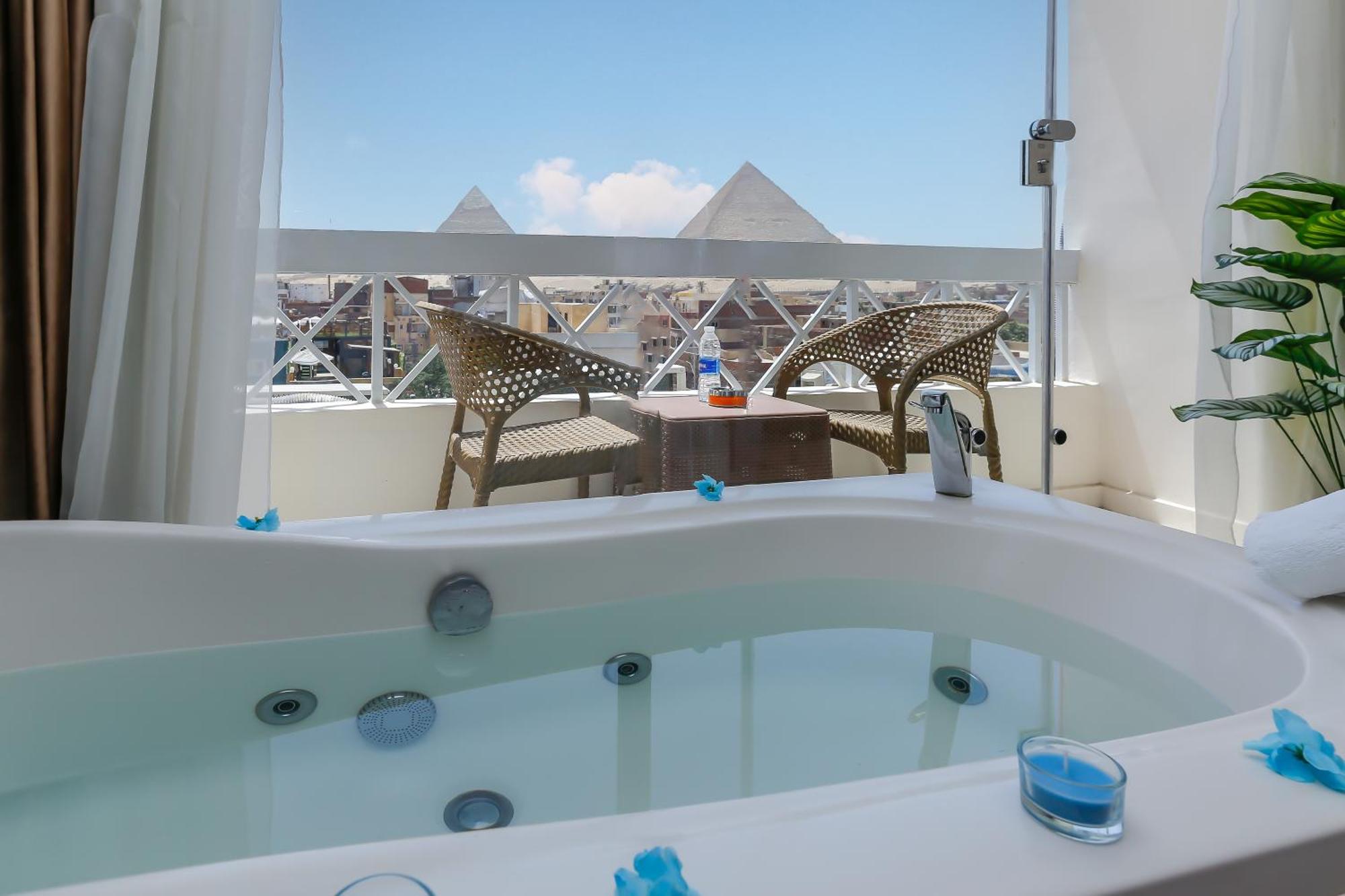 Horizon Pyramid View Inn Kafret el-Gabal Exterior photo